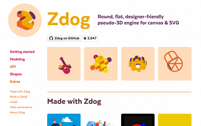 Download Zdog : moteur 3D JavaScript pour canvas et SVG - World of ...