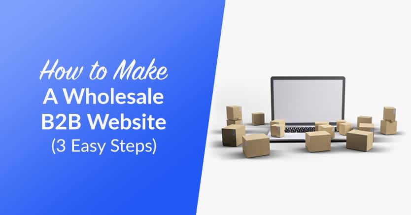 How To Make A Wholesale B2B Website (3 Easy Steps)