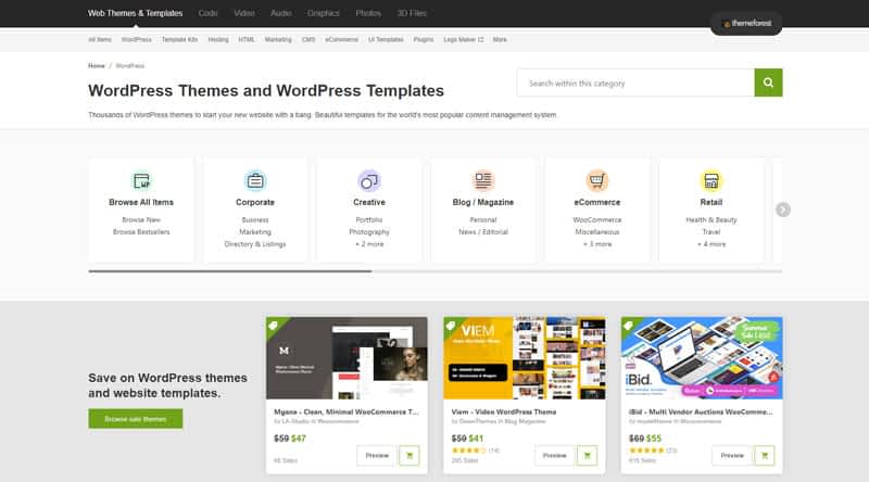 5+ Top WordPress Themes Sites to Buy a Perfect Theme