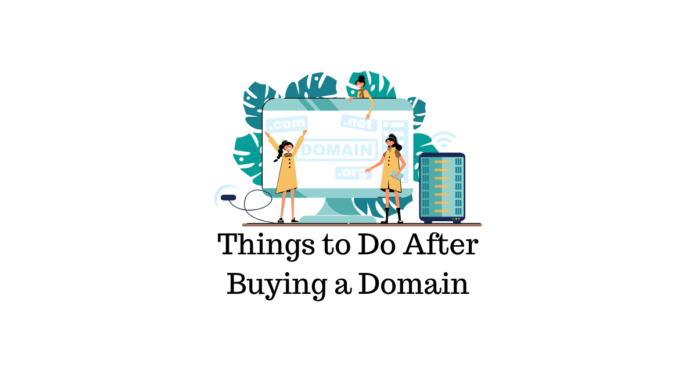 Things To Do After Buying a Website Domain