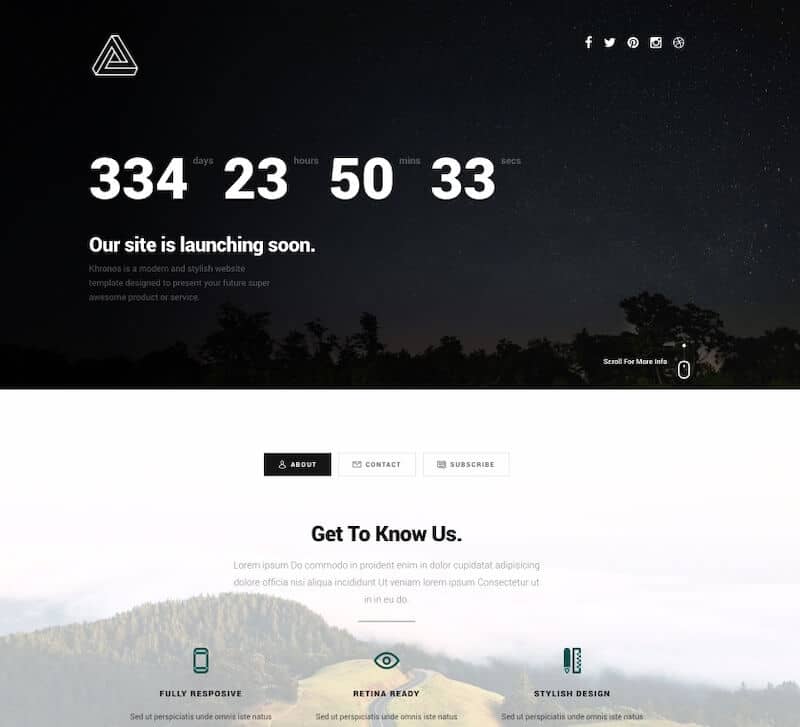 20 Best Free Bootstrap Coming Soon HTML5 Website Templates