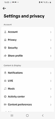 tiktok app your profile open the setting.jpg