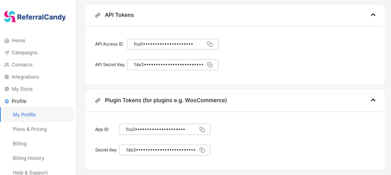 referralcandy copy app id and secret key for woocommerce integration 1024x460.png