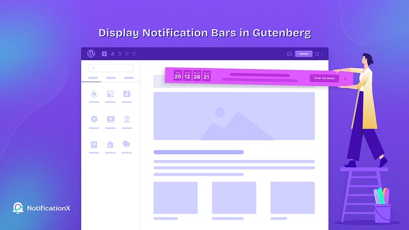 blog banner new feature display notification bars in gutenberg using notificationx 3 easy steps.jpg