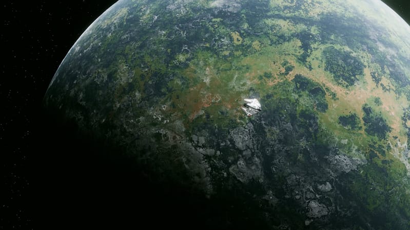 an artists rendering of a planet in space earth zoom satellite view global perspective.jpg