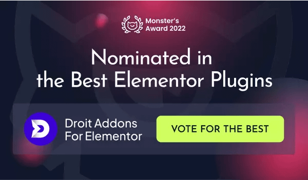 vote for droit addons for elementor in monsters award.webp